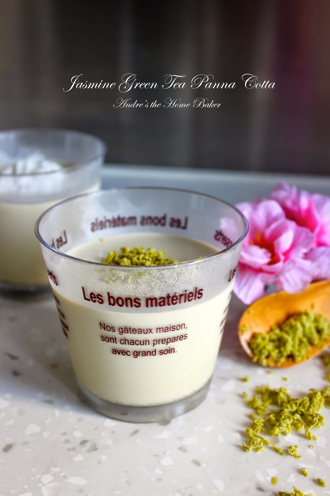 ♥ Jasmine Green Tea Panna Cotta ♥ Andre's the Home Baker