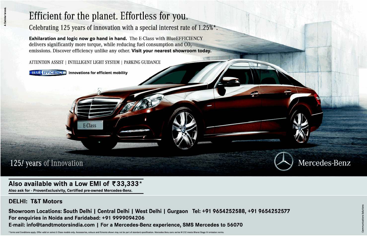 Print Ads: Mercedes Benz ad - E-Class. Effiecient for the ...