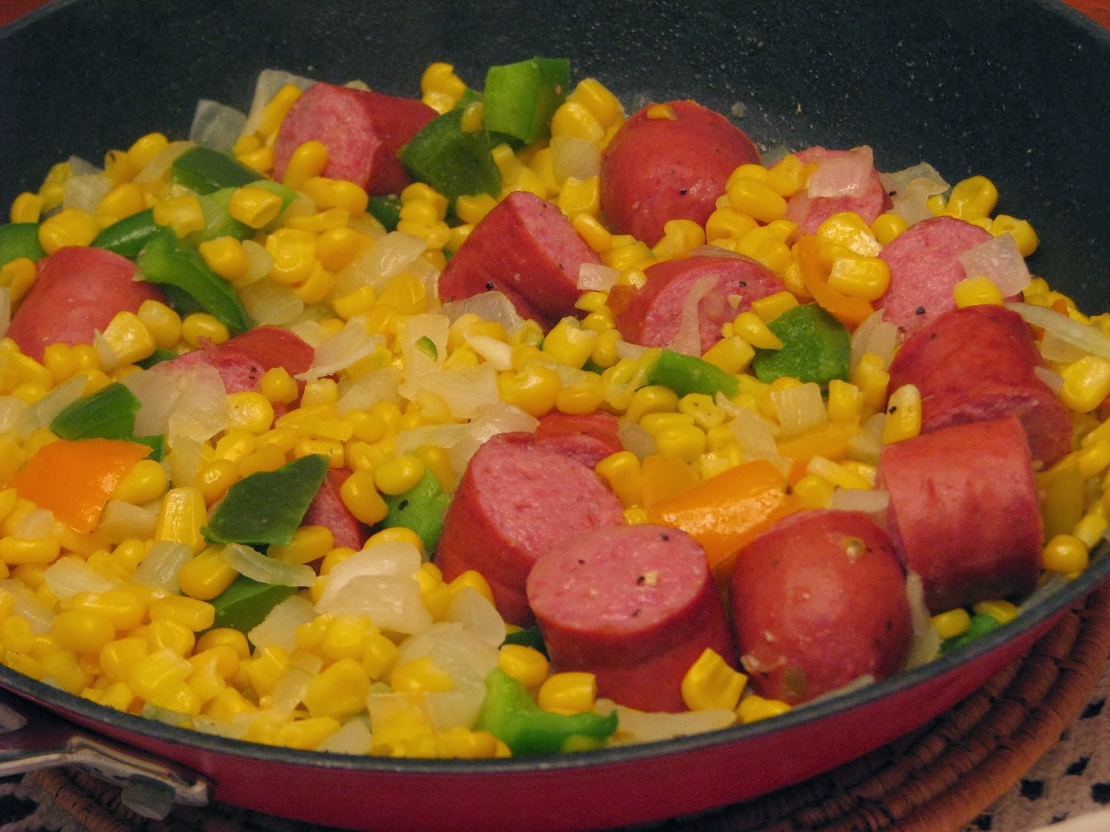TheFultonGirls Fried Corn with Smoked Sausage