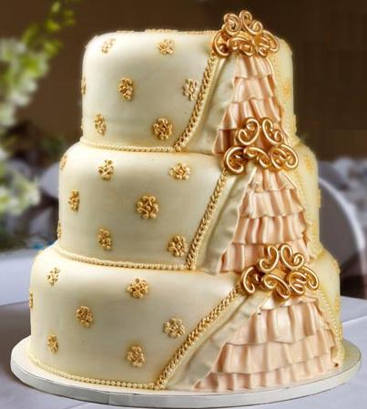 Your Gold Wedding Cakes