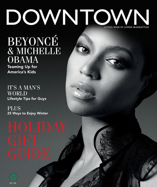 Nuevas Portadas: DownTown, Seventeen & Cosmopolitan. Beyonce+Downtown+Magazine