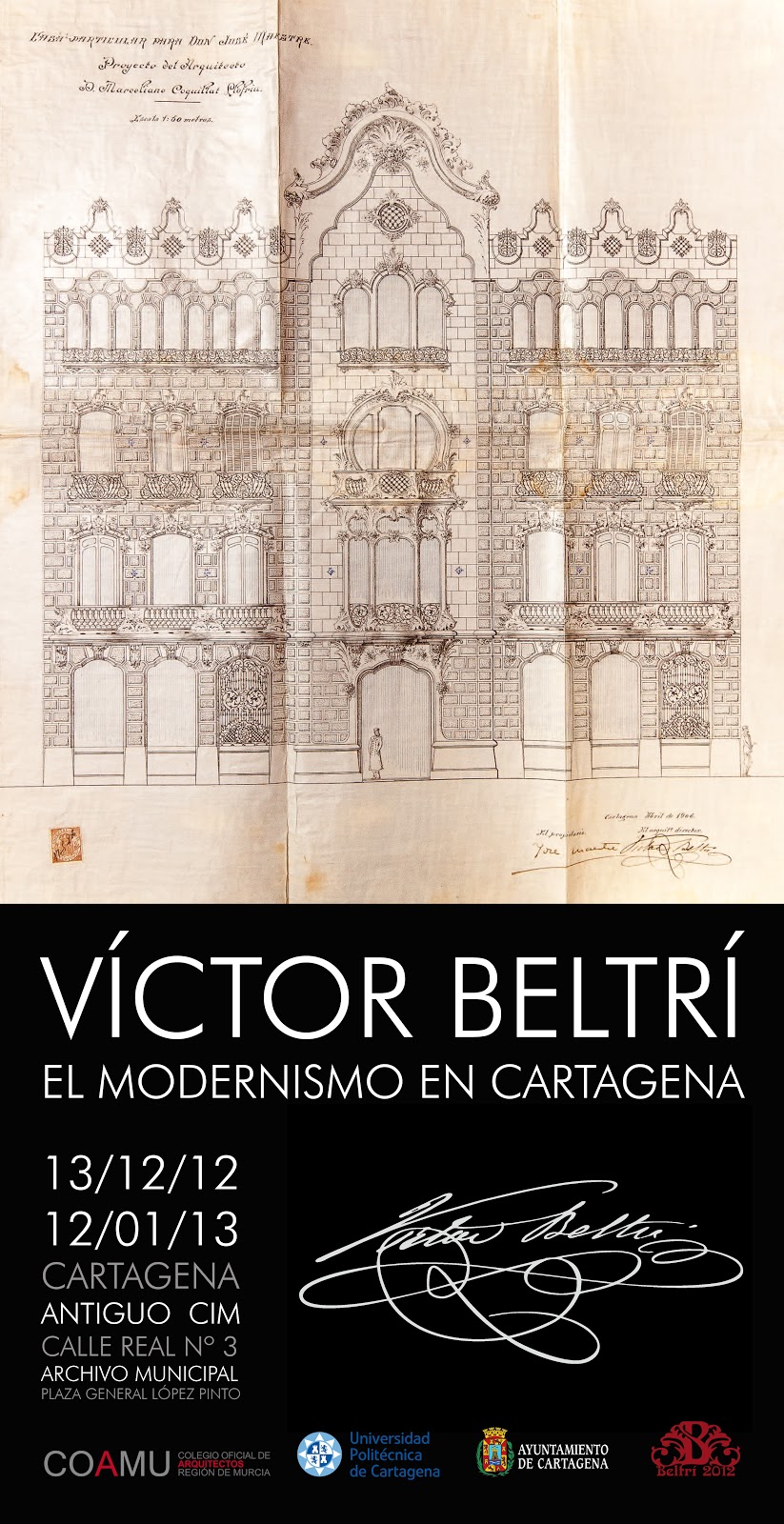 Exposición VICTOR BELTRÍ: EL MODERNISMO EN CARTAGENA FLYER+12