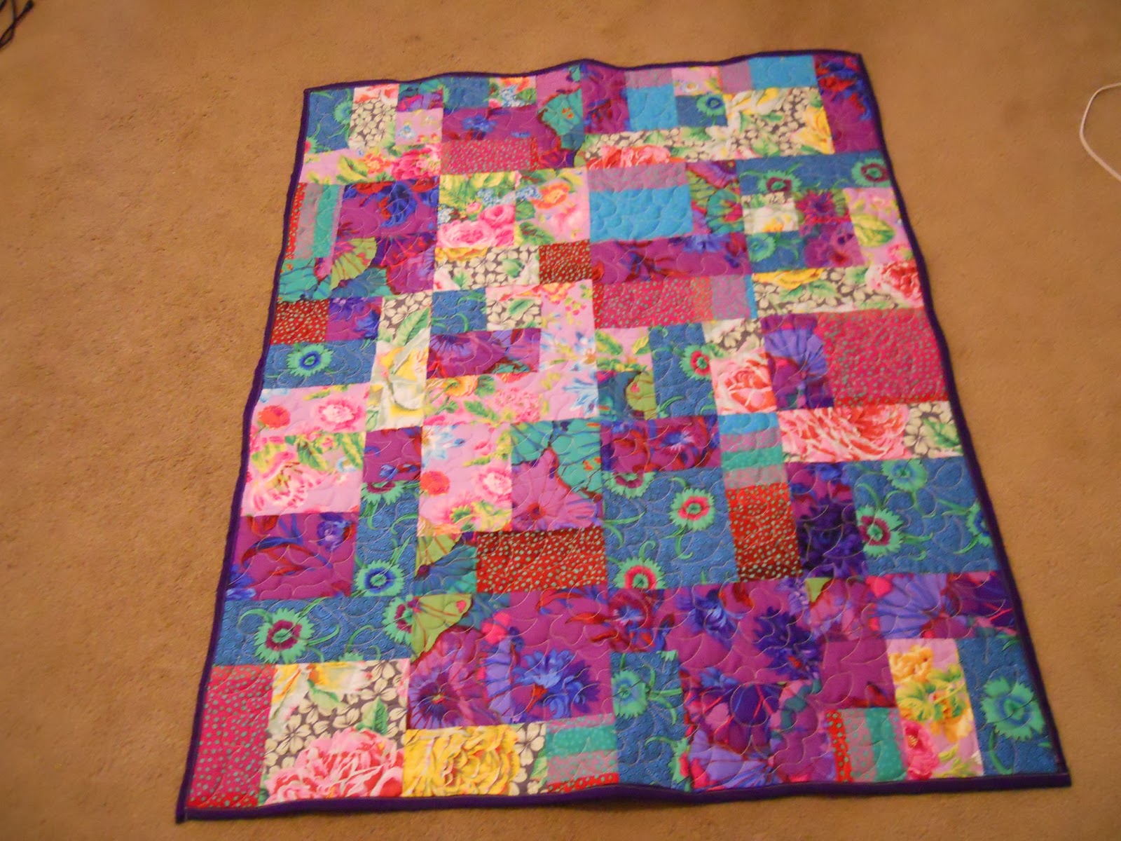 Quilter Jan Several Project Linus Quilts