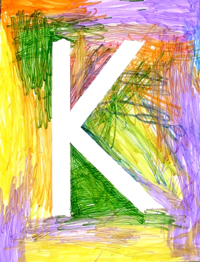 Masking Tape Letter Art Projects for Kids