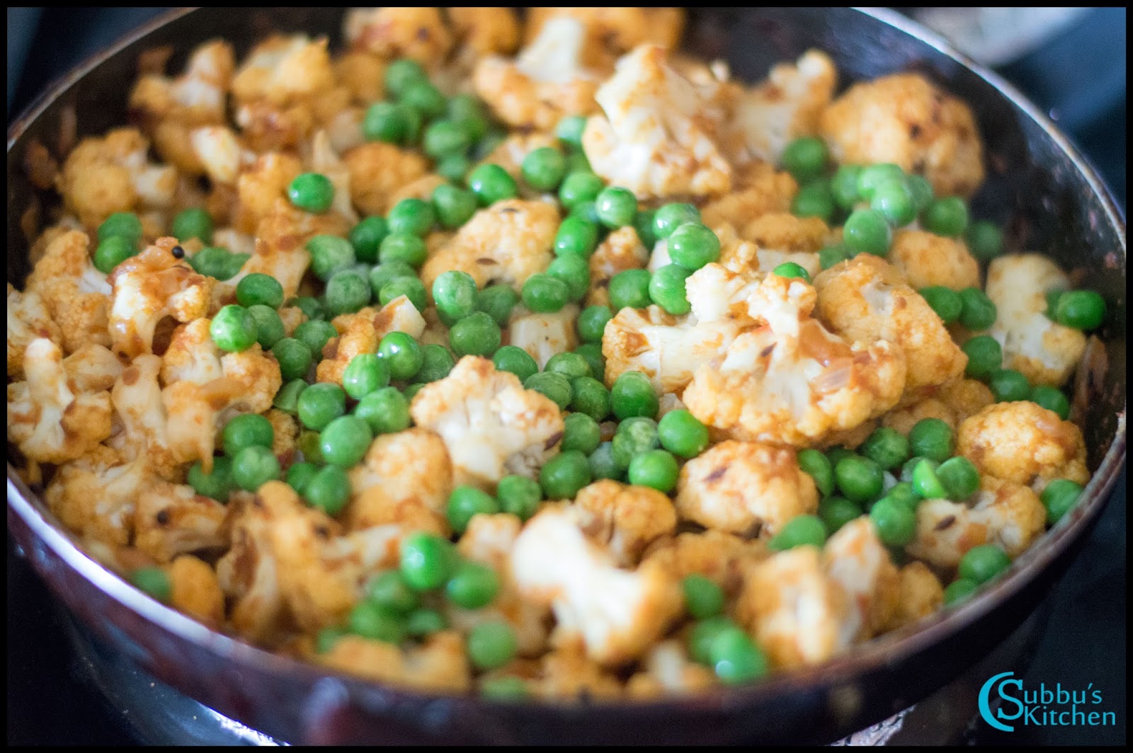 Cauliflower Peas Curry Recipe Cauliflower Dry Curry Recipe Subbus