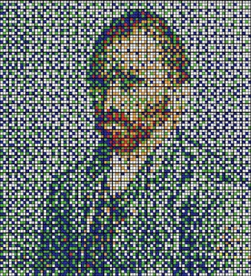 Pictures Made By Rubik's Cube