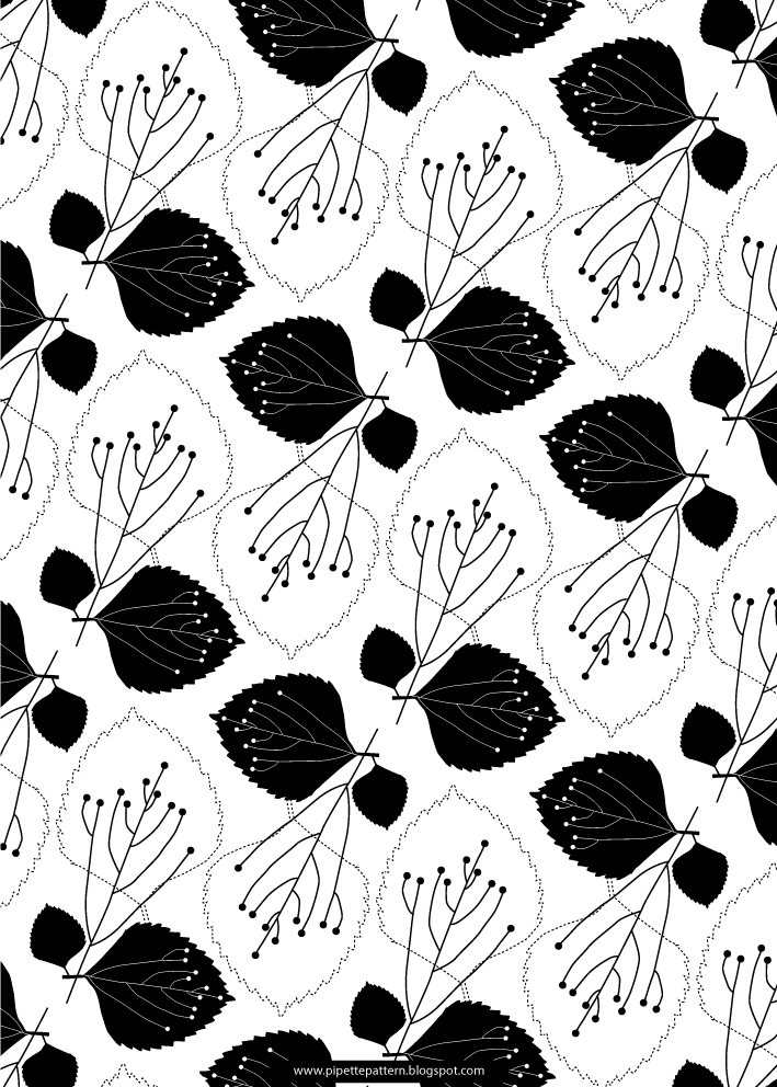 Pipette Pattern Leaf In Front Of My House Pattern