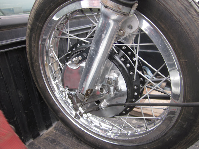OldMotoDude 1951 Norton Roadracer with Manx Top End at 2012 Idaho