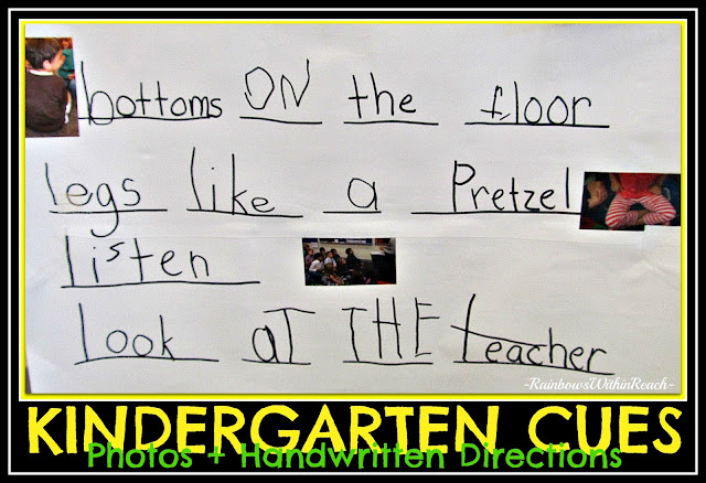 photo of: Visual Rules for Kindergarten Classroom using photographs
