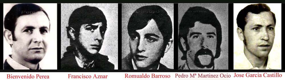 Els cinc companys assassinats