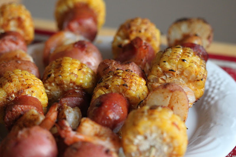 Tortillas And Honey Shrimp Boil Kabobs Kabob Week Day 5