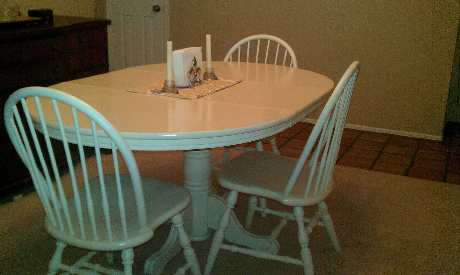 diy white kitchen table