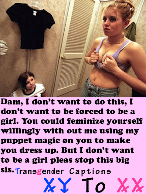 dressing room forced feminization magic sister body position makeover