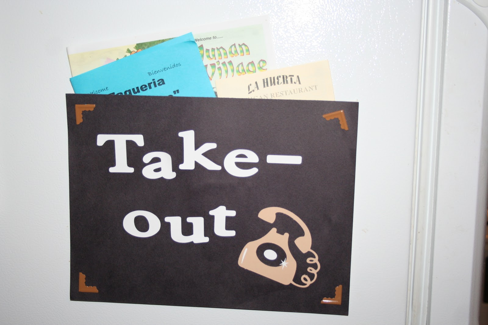 Takeout Menu Holder My Crafty Zoo