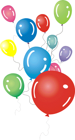 happy birthday balloons and cake. cake clip happybirthday