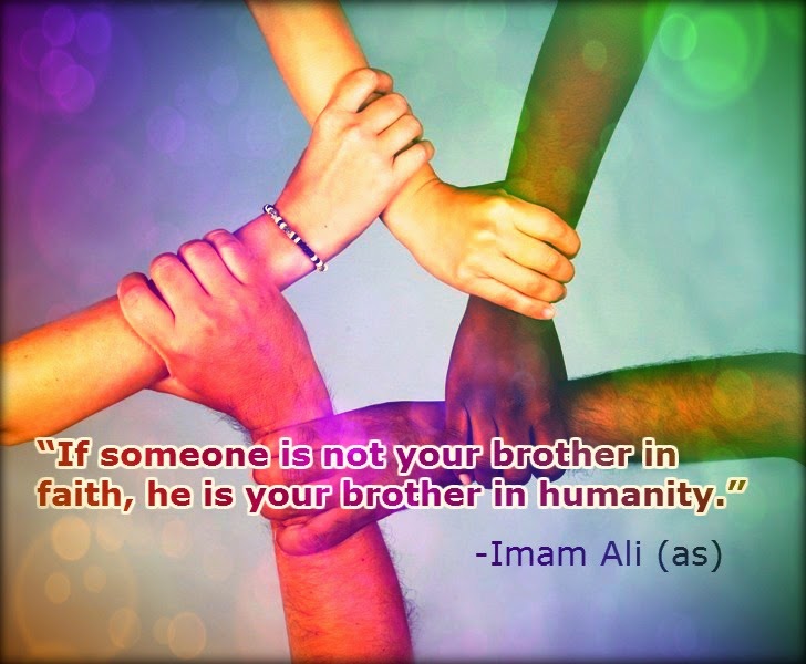 Hazrat Ali Quotes If someone is not your brother in faith, he is your