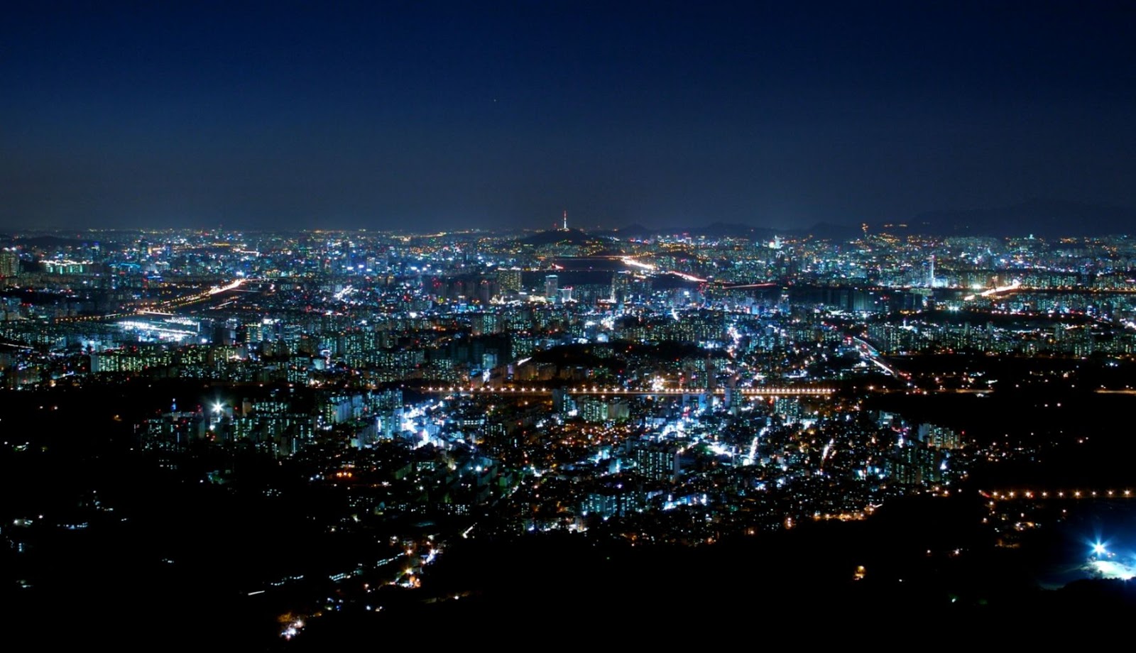 Seoul Korea Skyline Night Seoul Korea Skyline Night