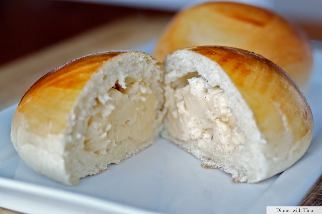 Chinese custard buns Dinner with Tina