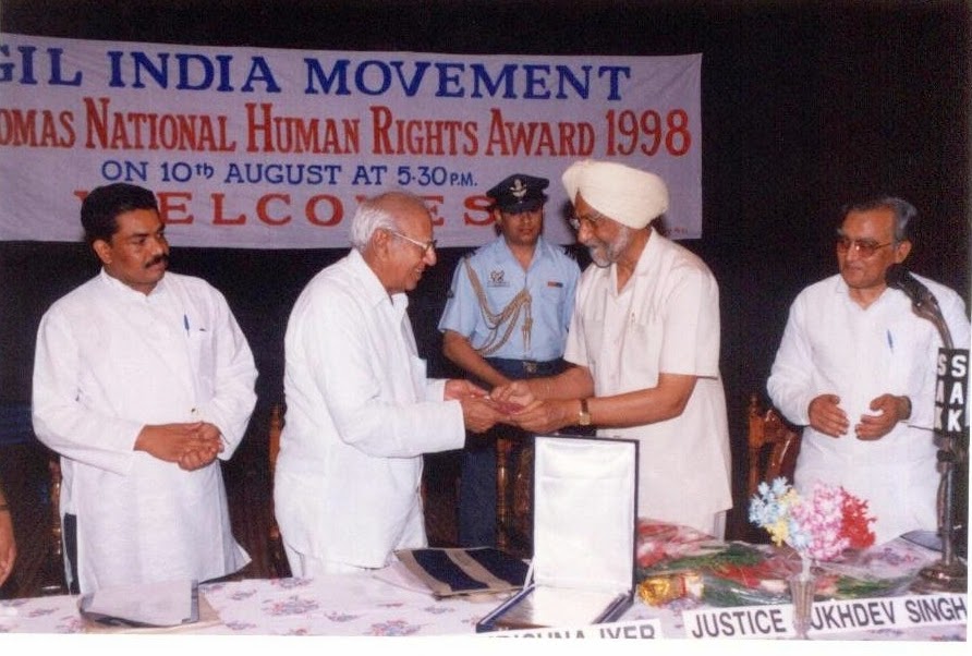 Homage to Justice V R Krishna Iyer Vigil India Movement