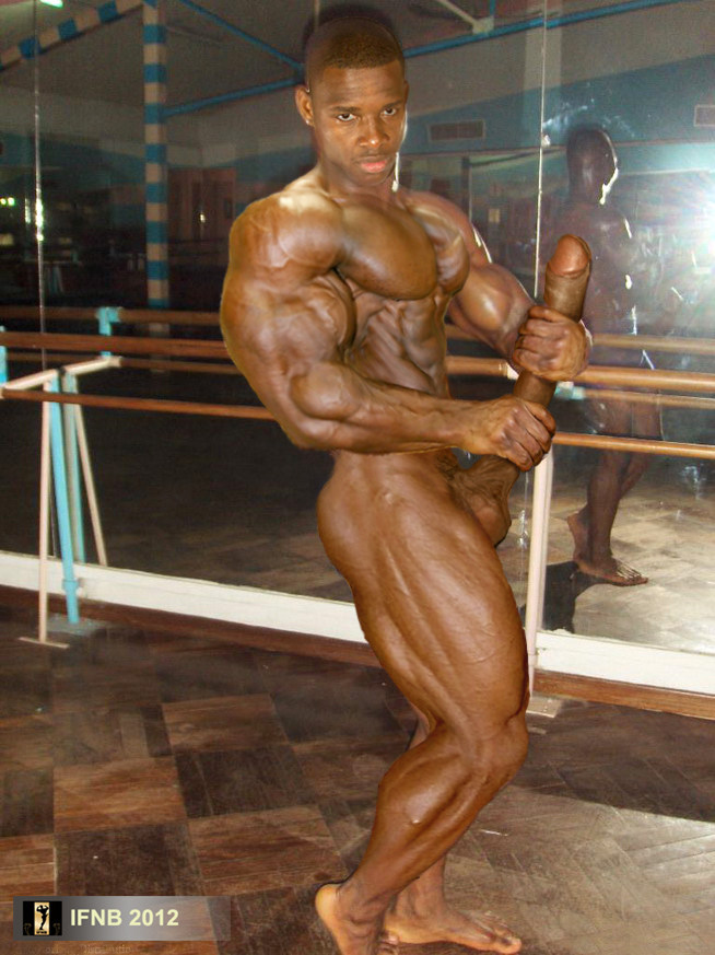 Bodybuilders men posing naked