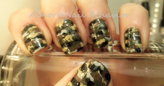 Army Camouflage Nail Art Design - wide 4
