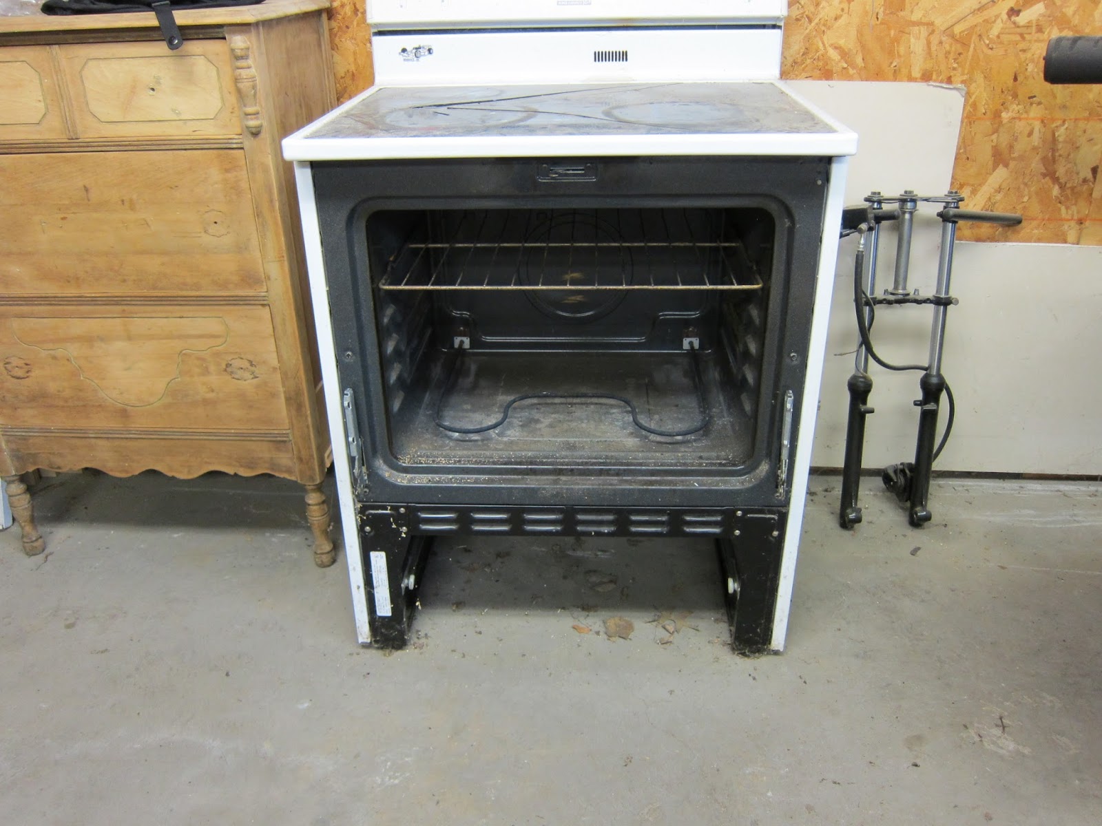Large Cheap Powder Coat Oven Made From Kitchen Oven step by step