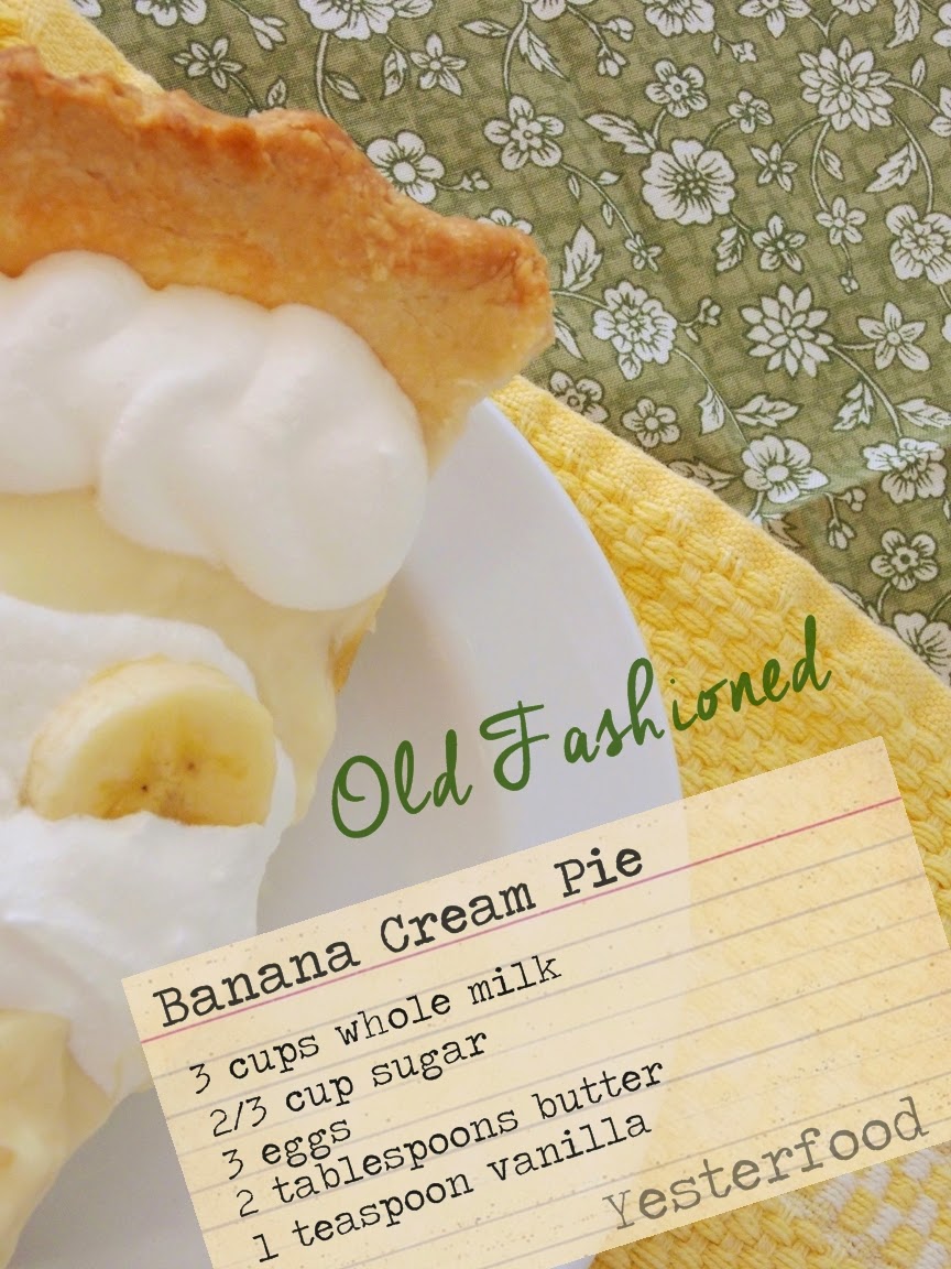 Yesterfood OldFashioned Banana Cream Pie