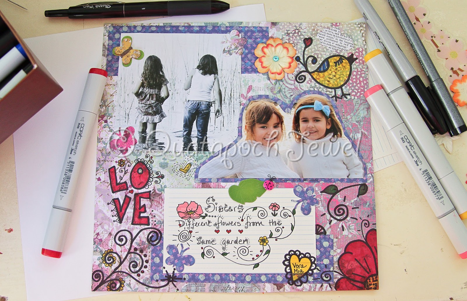Threads and Pencils Doodle ScrapBooking