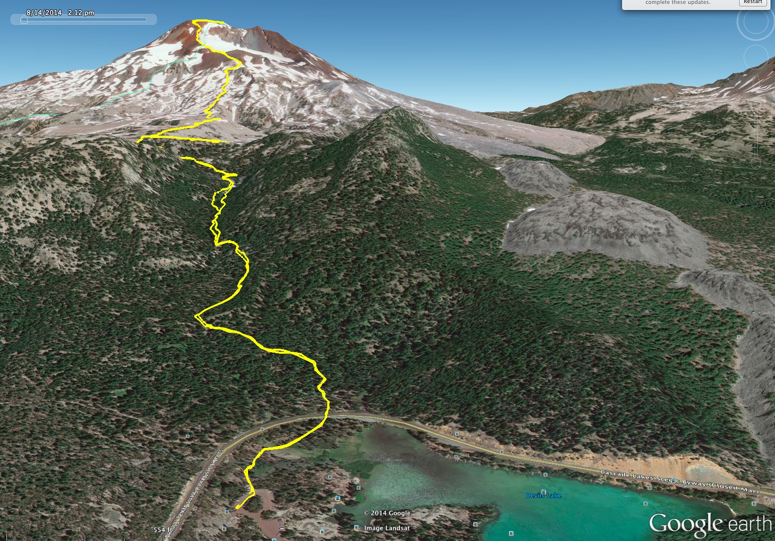 Walking Through NW Wilderness South Sister Summit