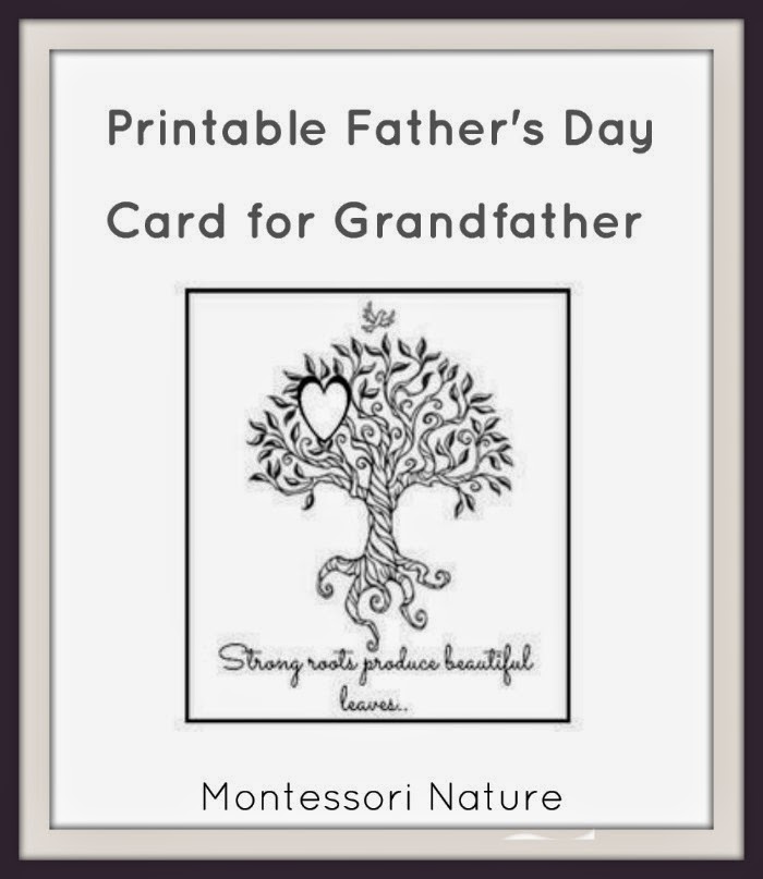 printable father s day card for grandfather klp linky party
