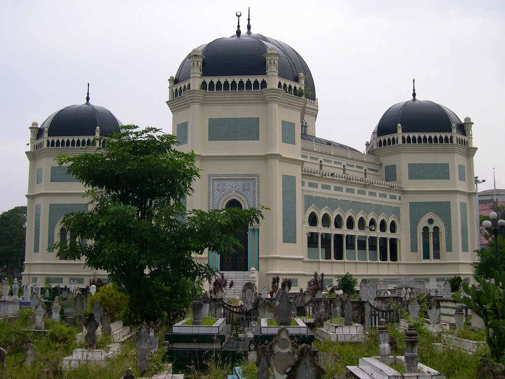 Download this Great Mosque Tanjung Pura Langkat Sumatera Utara Indonesia picture