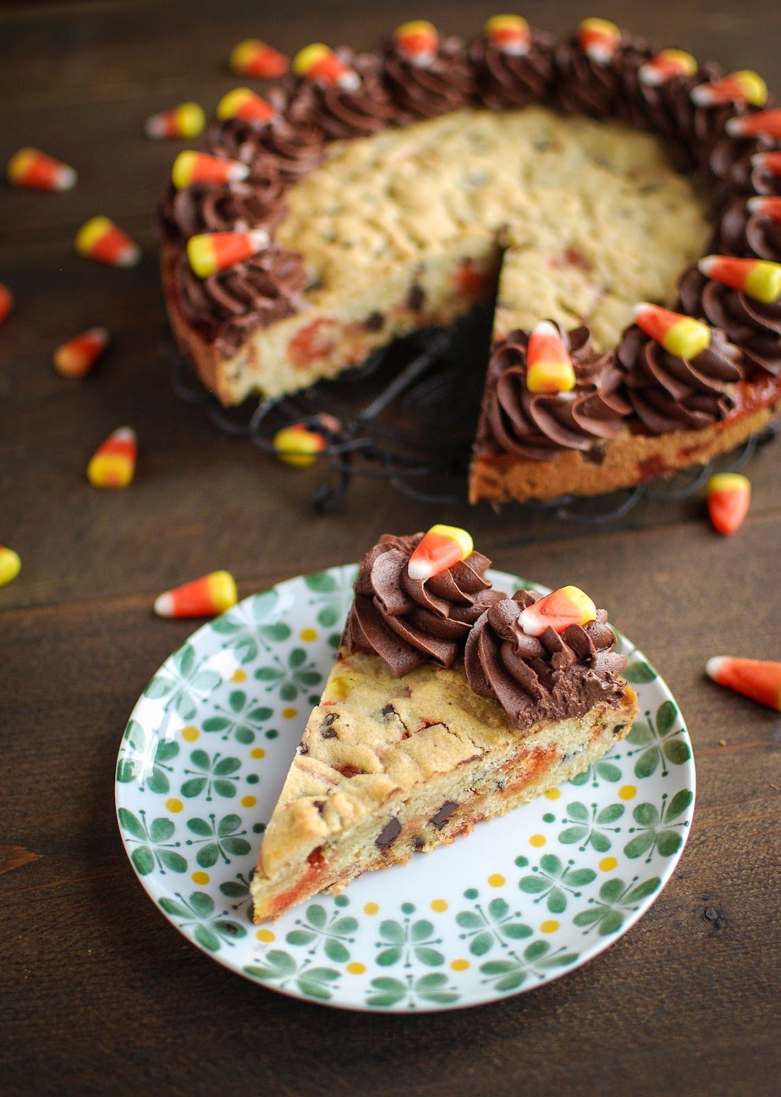 Candy Corn Giant Cookie Cake