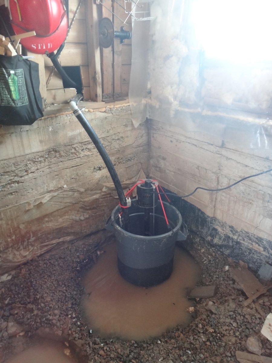 Framboise Manor New Sump Pit!