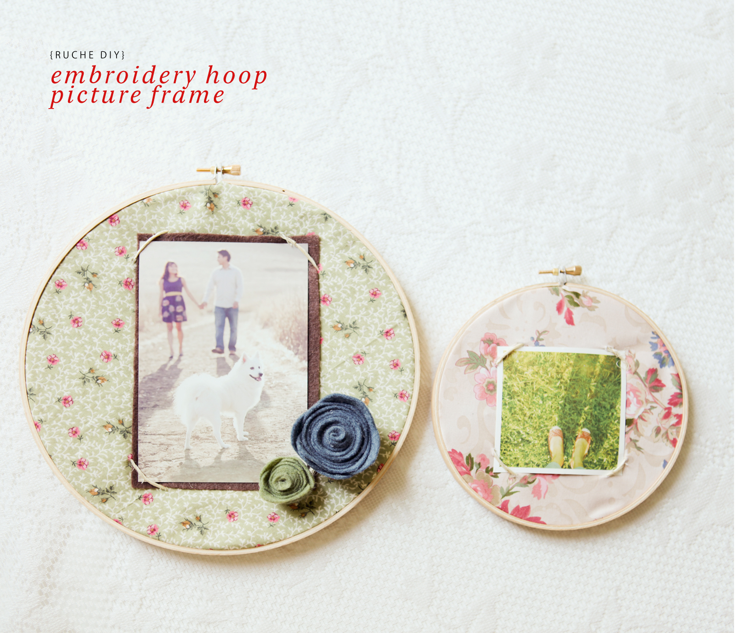 Ruche project diy tcnuh hoop picture frame Ruche project diy tcnuh hoop picture frame