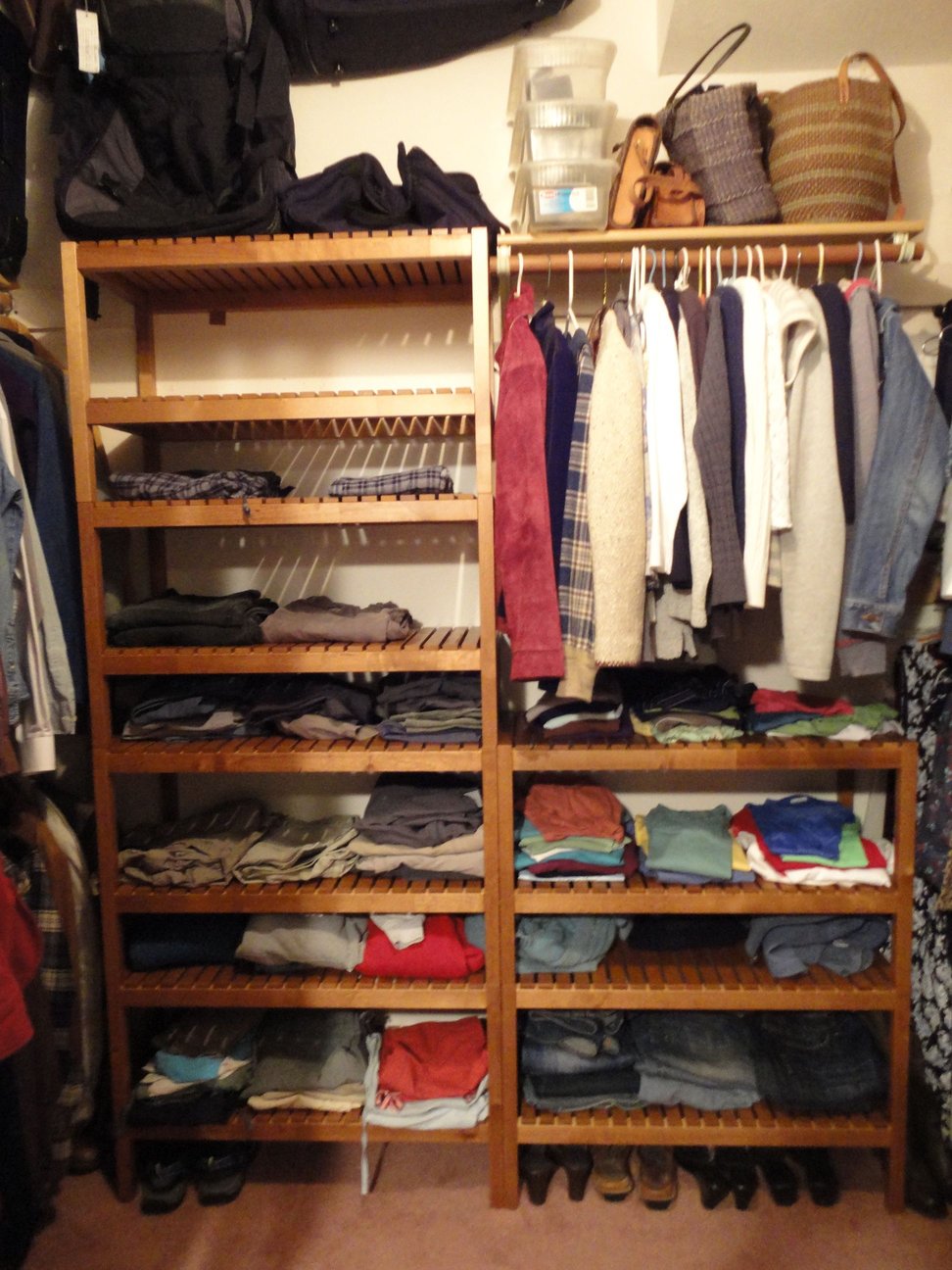 Nawaz Sharif S Sandals Closet System Using Ikea Molger Bench