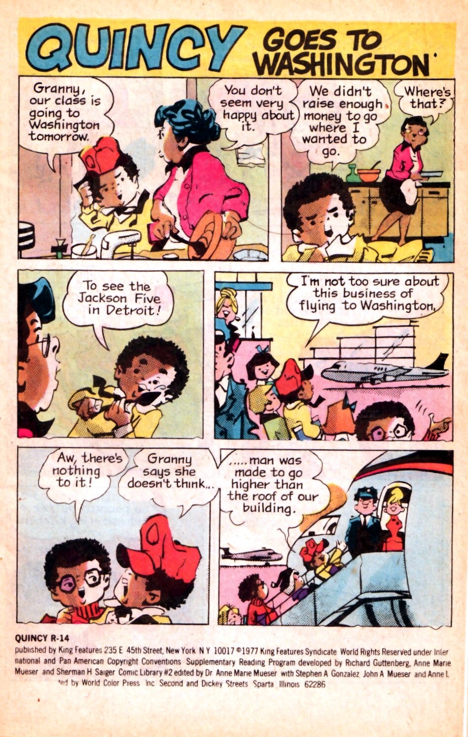 Mike Lynch Cartoons 1977 Another QUINCY Comic Book Part One