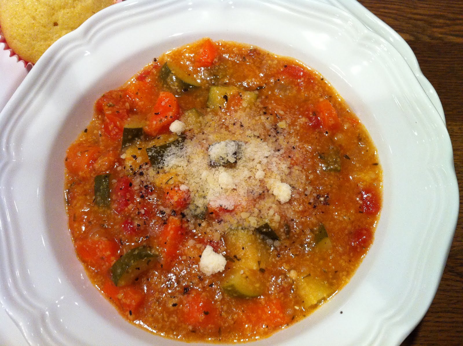 gardner girls cooking green giada's rustic vegetable & polenta soup