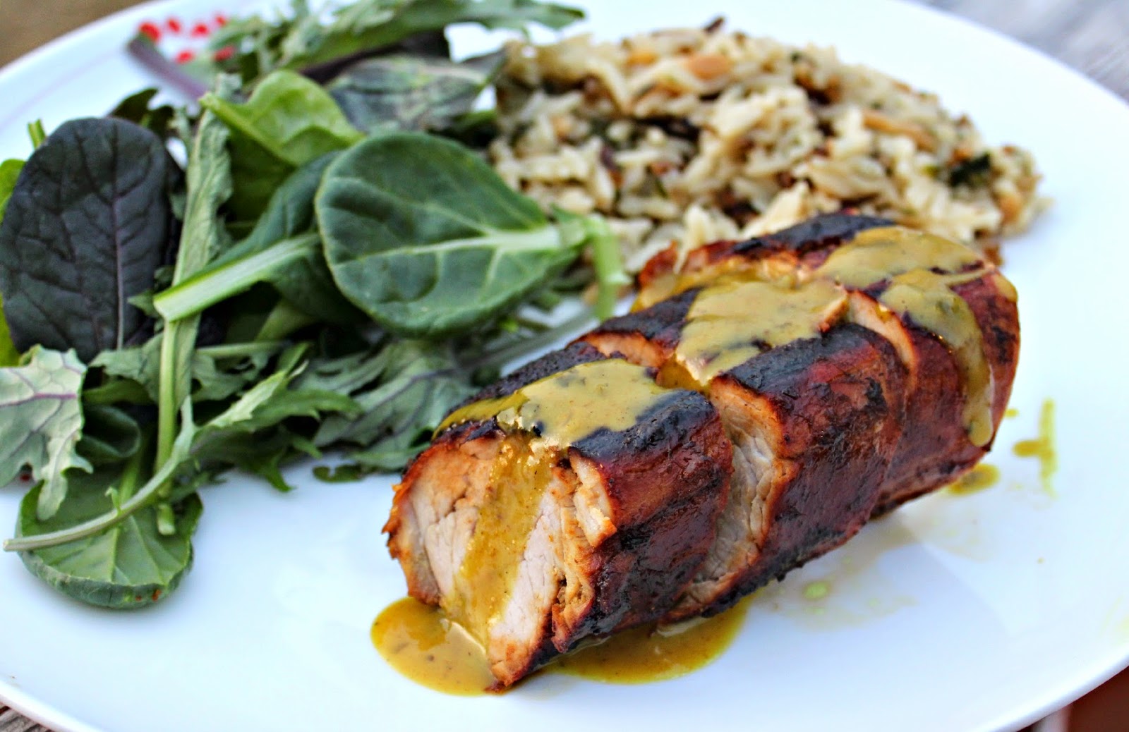 Cheese Curd In Paradise Curry Honey Mustard Pork Tenderloin