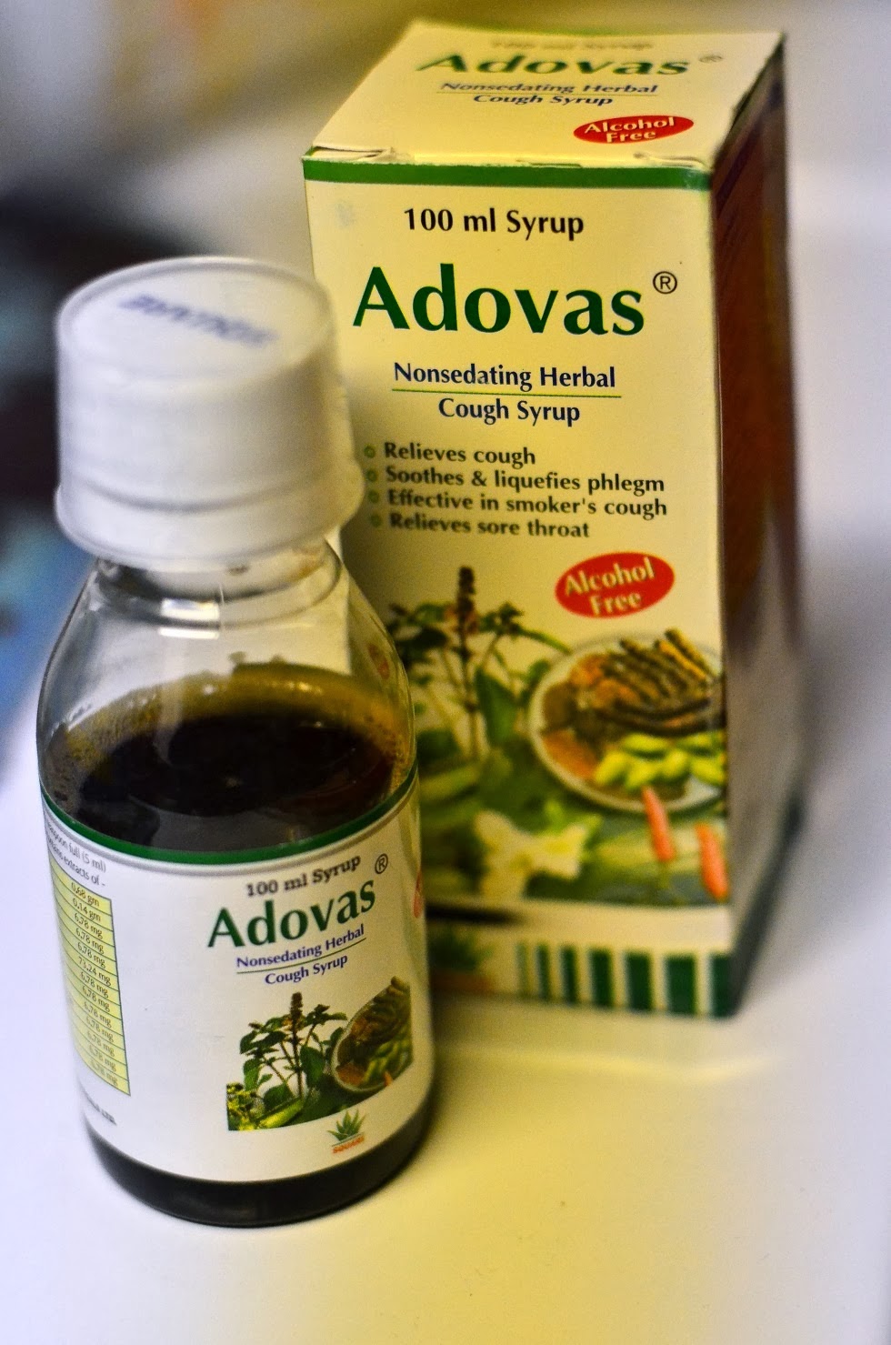 Product of Bangladesh SQUARE Adovas Cough Syrup