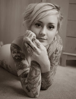 the cutest girl ever shows off tattoos