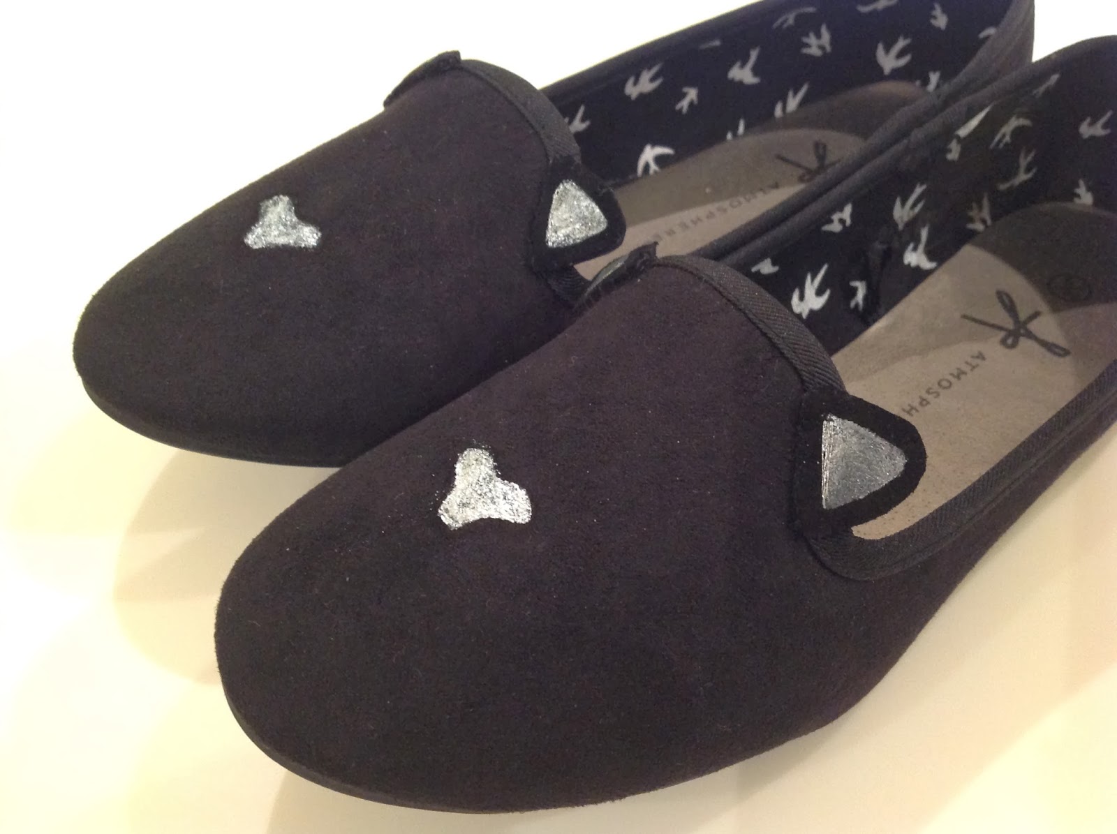 Trends With Benefits DIY Cat Face Ballet Pumps