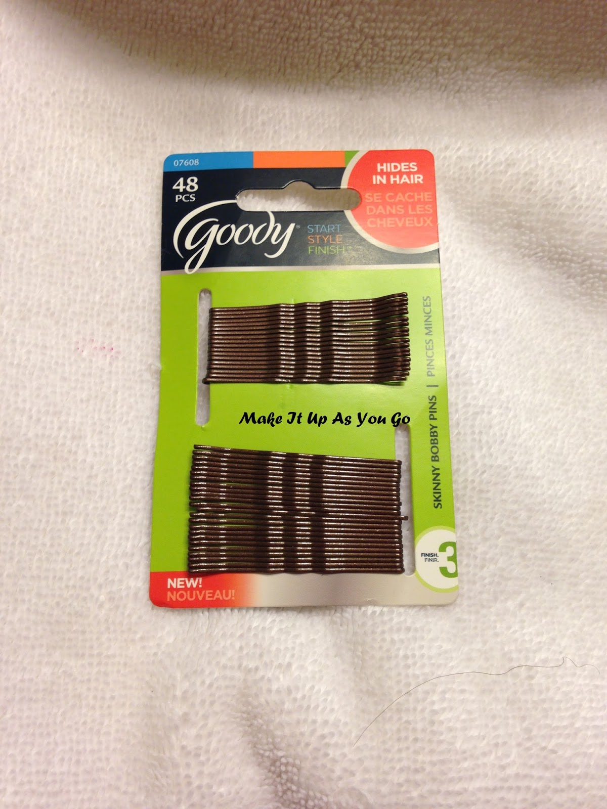 Make It Up As You Go Quickie Review Goody Skinny Bobby Pins