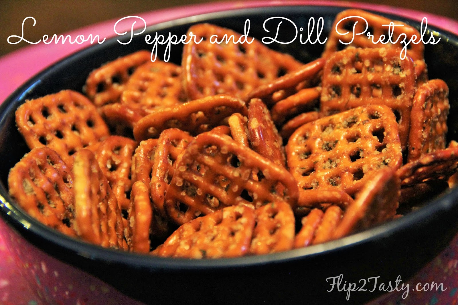 Lemon Pepper and Dill Pretzels Flip2Tasty