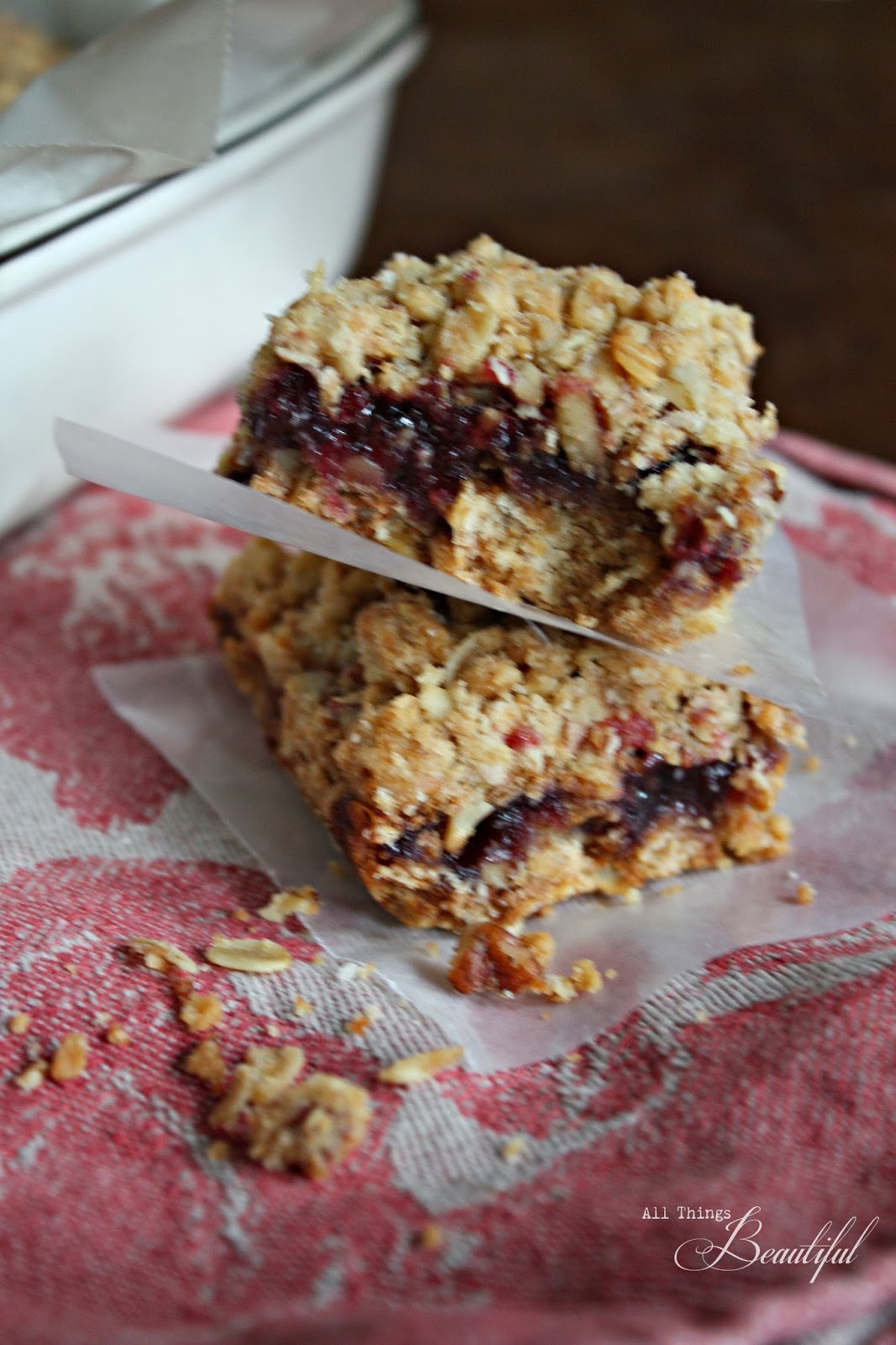 All Things Beautiful Raspberry Granola Bars