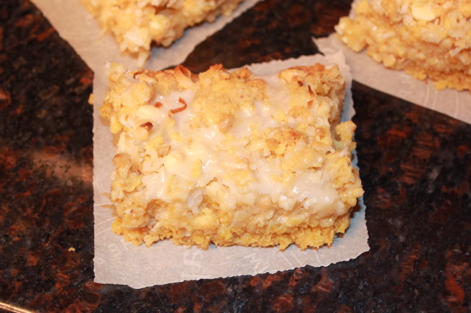 Michelle's Tasty Creations Tropical Pineapple Coconut Bars