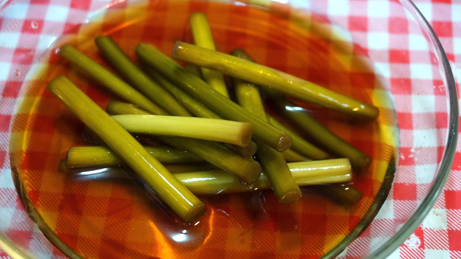 Recipe Pickled Garlic Stems or Maneul Jjong Jangajji (마늘쫑 장아찌)