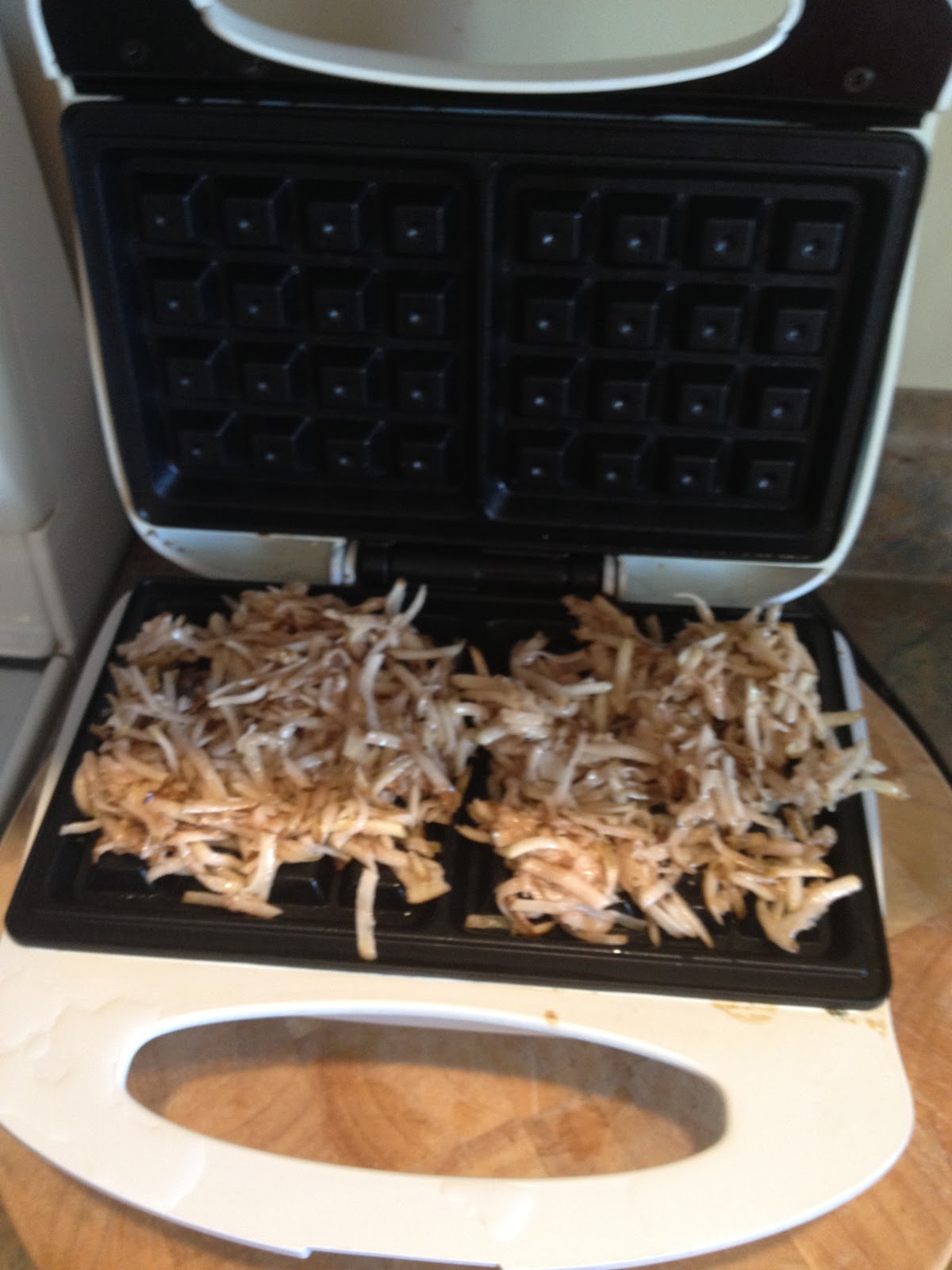 i like to cook Hash browns in the waffle maker