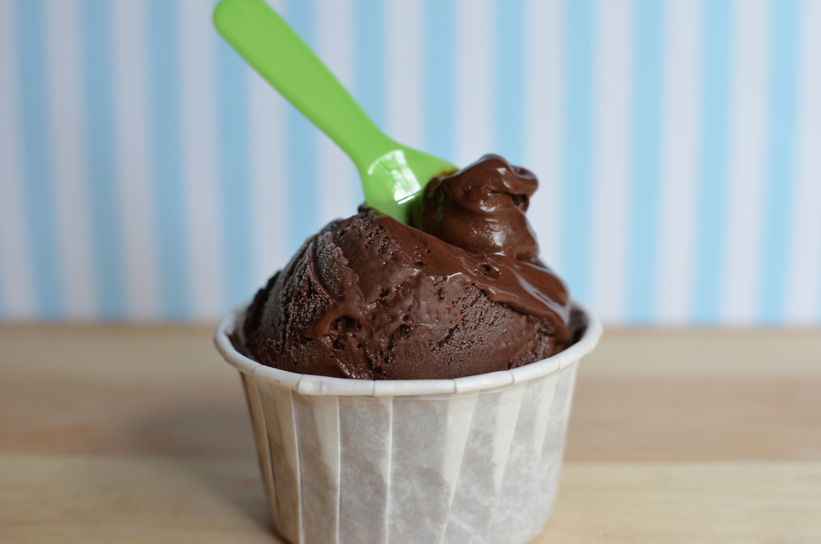 Playing with Flour Breaking in the new ice cream maker chocolate gelato