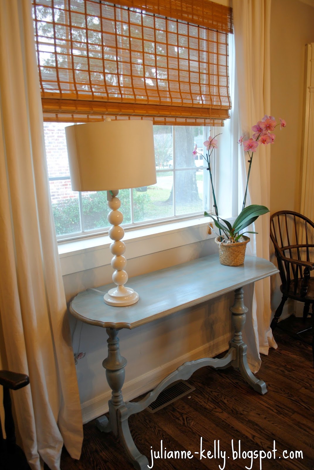jkelly Blue Sofa Table Makeover