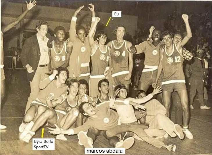 Campeão brasileiro (Juvenil) de Basquete - Seleção Carioca - 1970 (camisa 8 - quarto em pé)